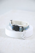 Collier pour chat Vert D'eau Fleuri