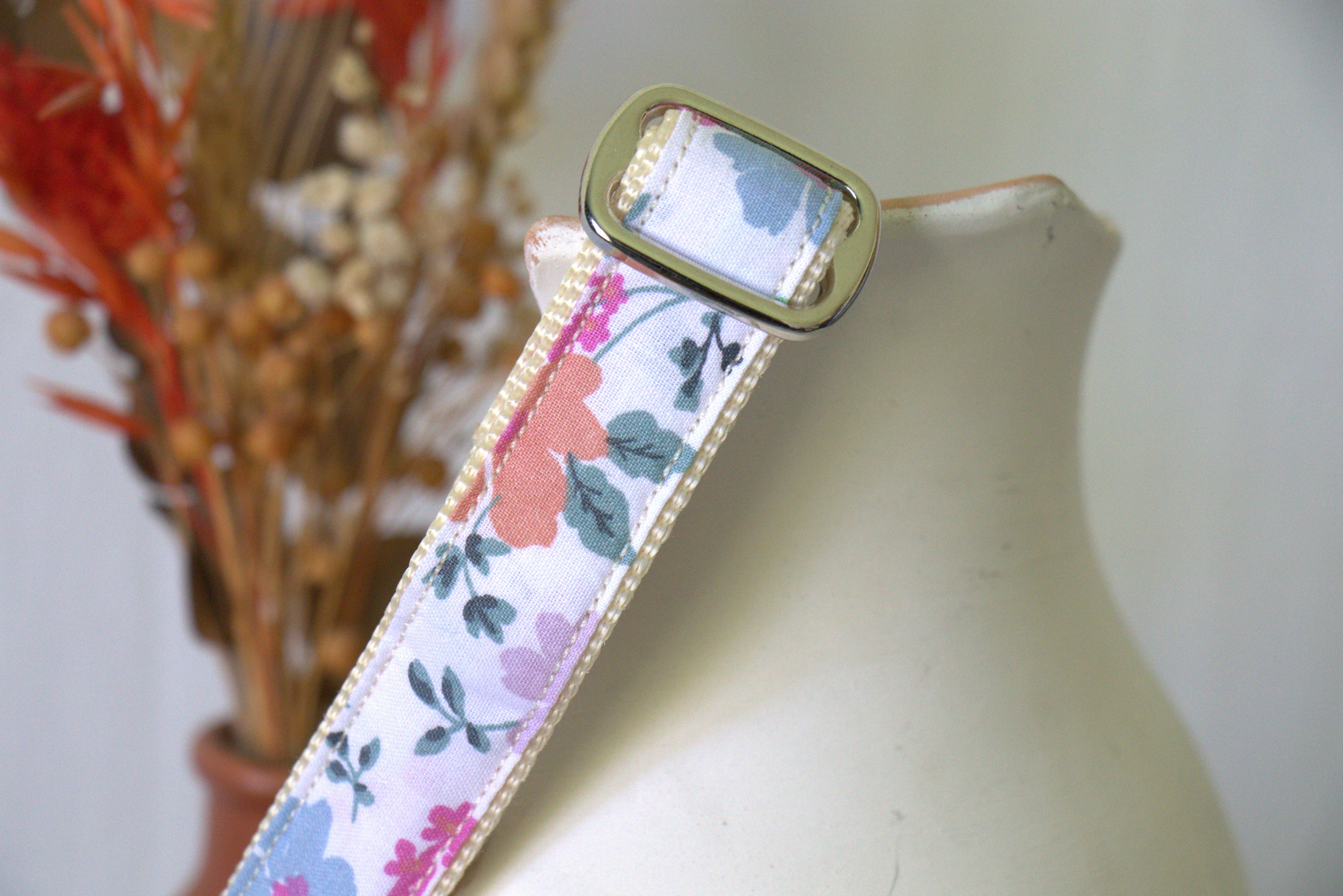 Collier pour chien - Fleuri Rose