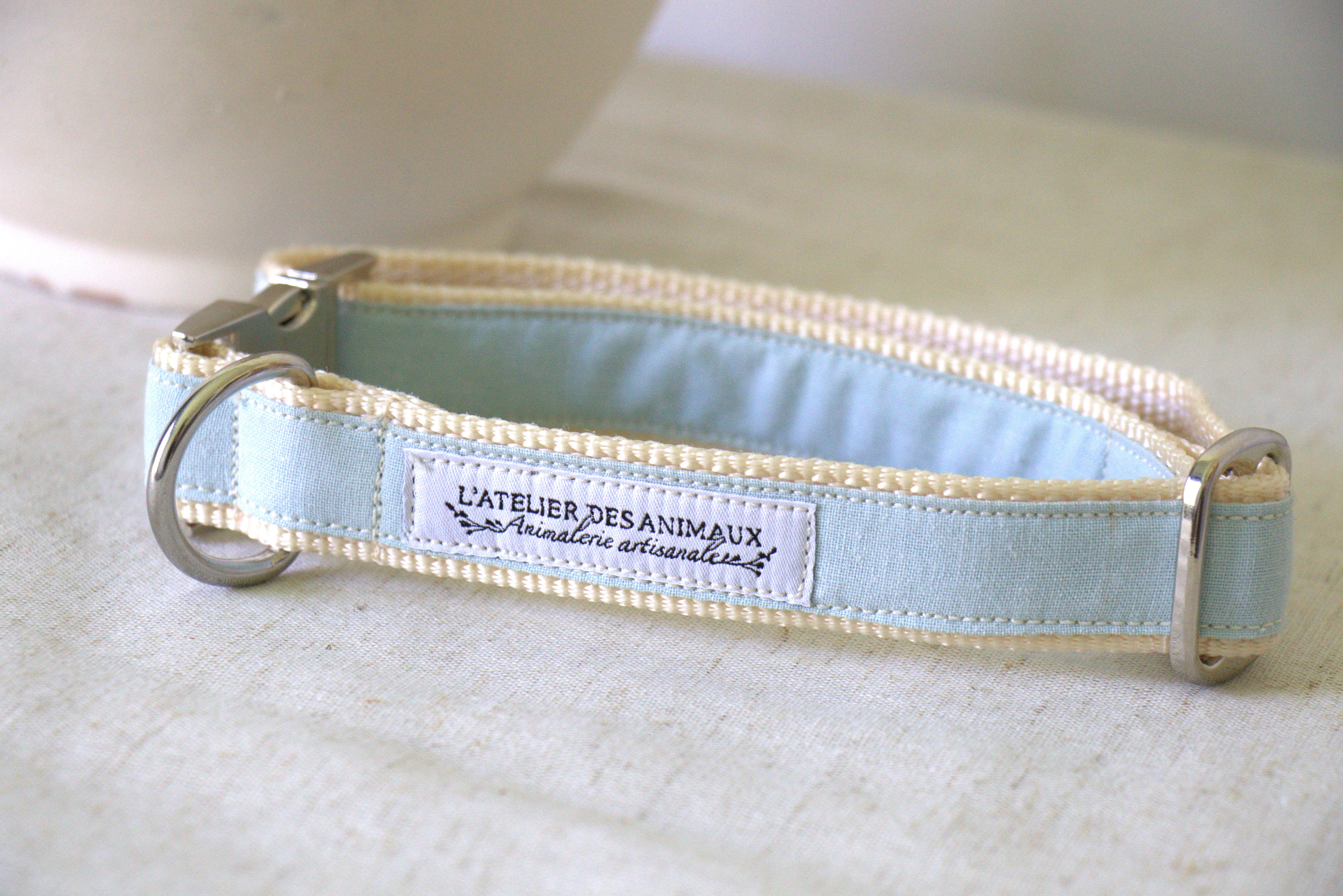 Collier pour chien - Bleu Glacier