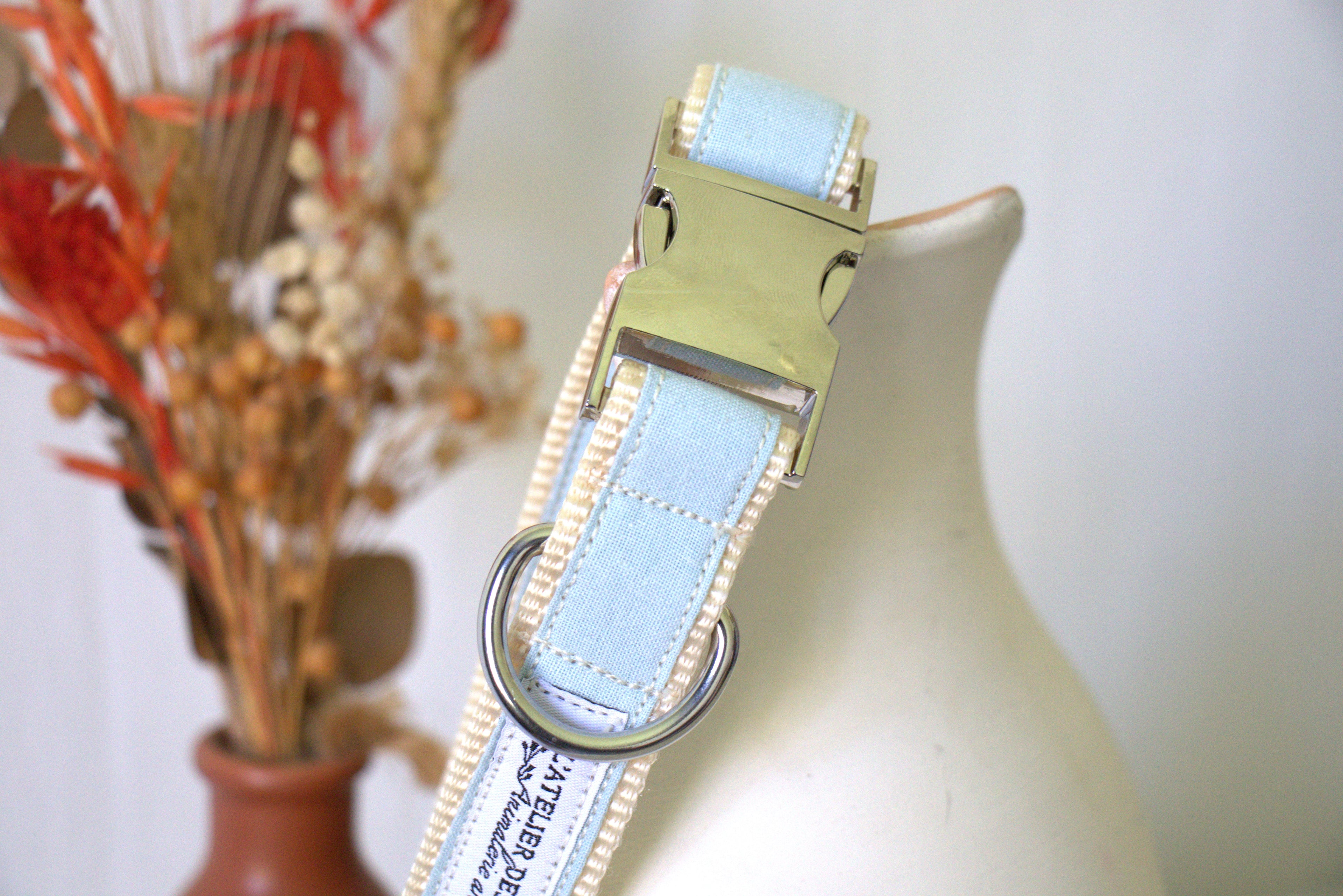 Collier pour chien - Bleu Glacier