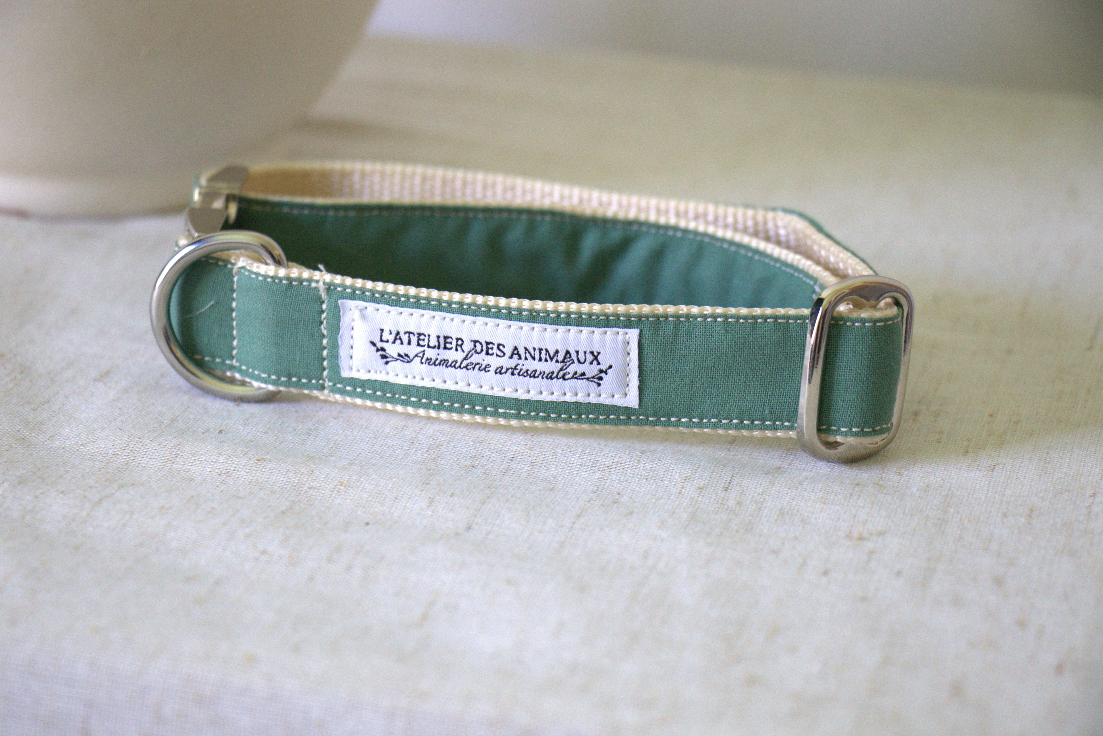Collier pour chien - Vert Eucalyptus