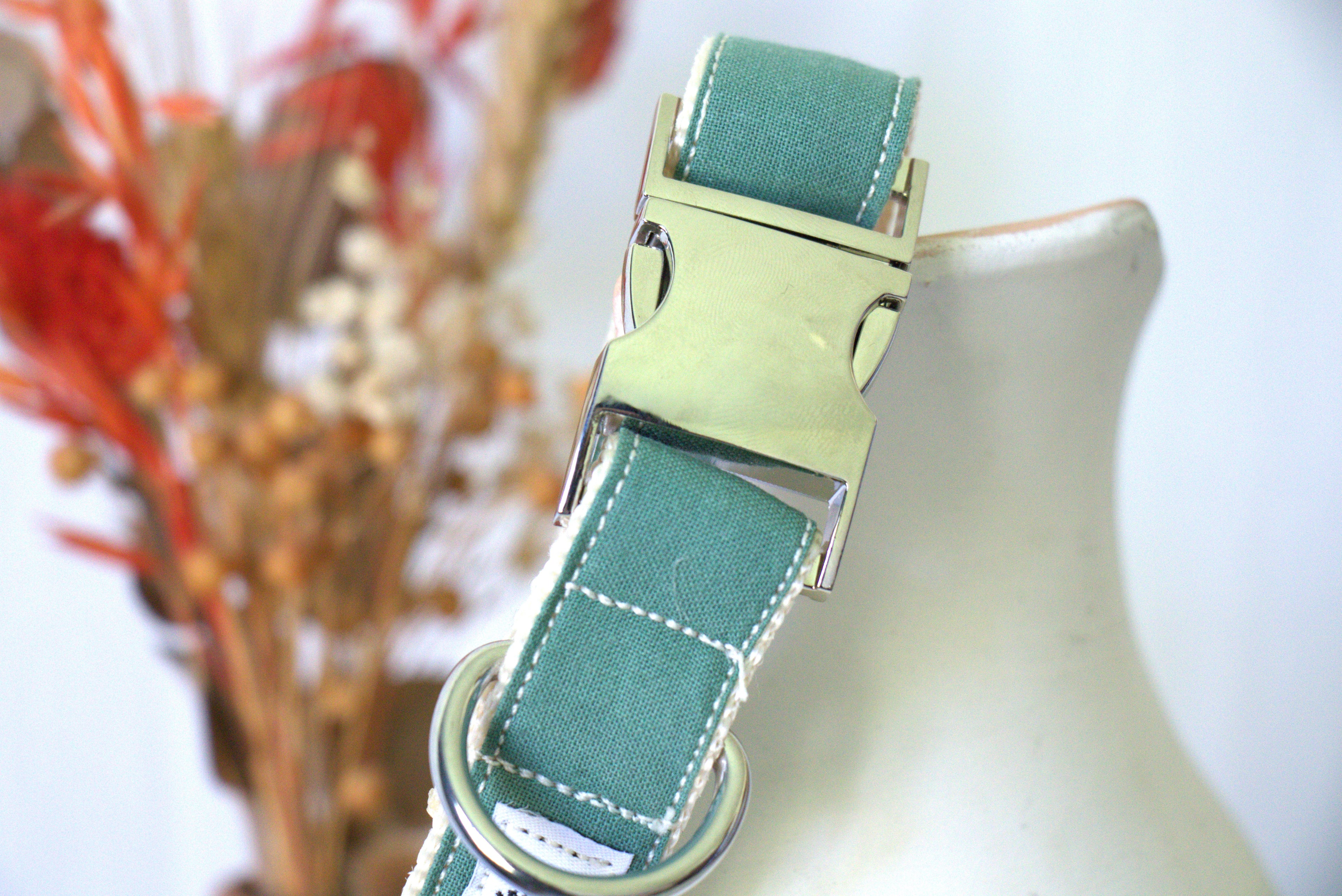 Collier pour chien - Vert Eucalyptus