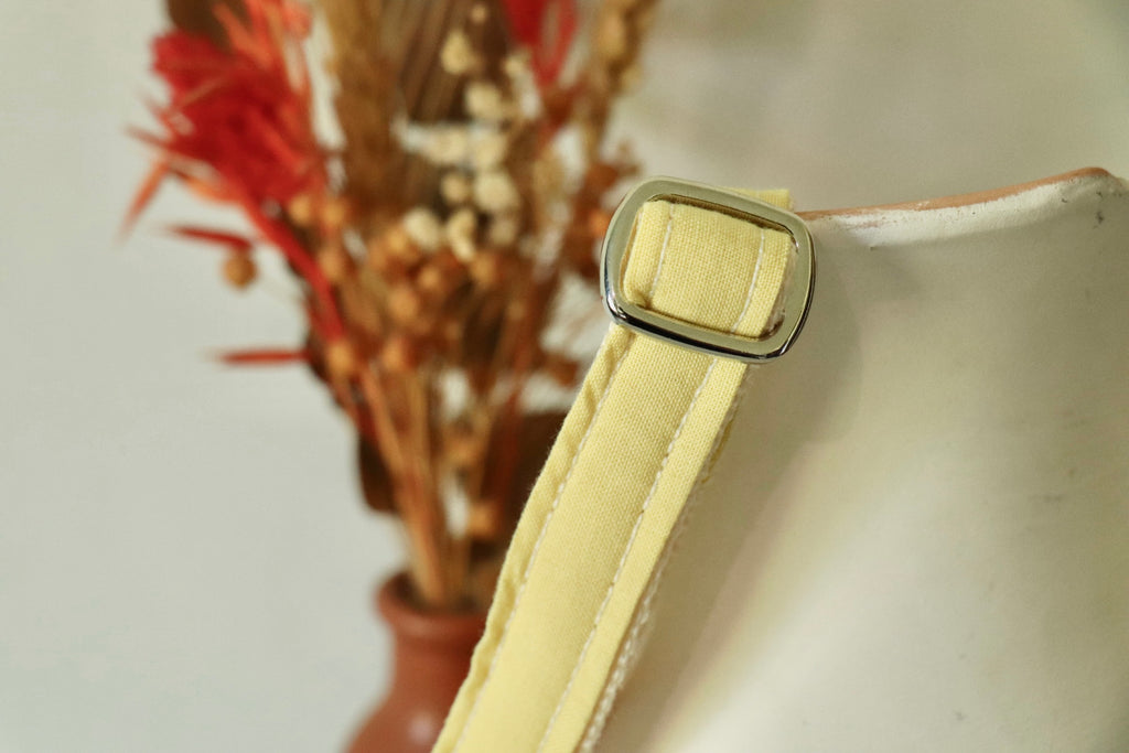 Collier pour chien - Jaune Pastel